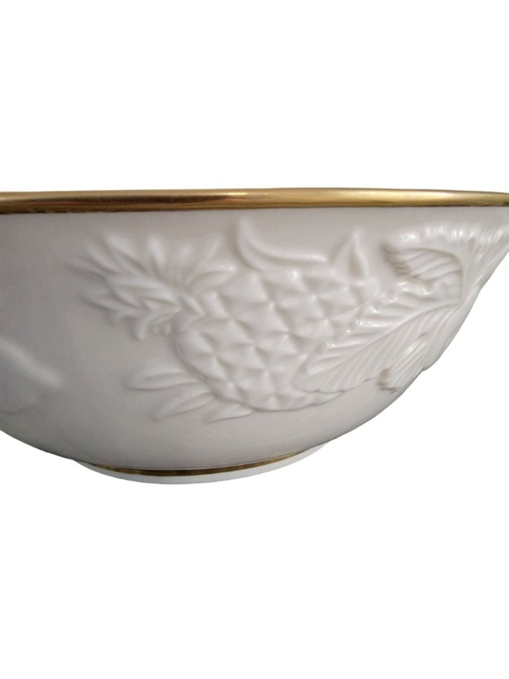 Lenox Fruits of Life Serving Bowl 9" Ivory Porcelain Gold Trim - Picture 2 of 7
